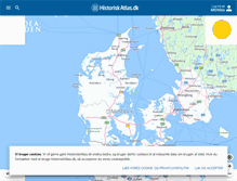 Tablet Screenshot of historiskatlas.dk